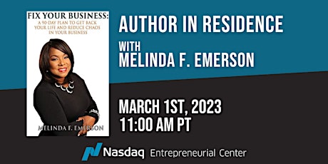Author in Residence: Fix Your Business with Melinda F. Emerson