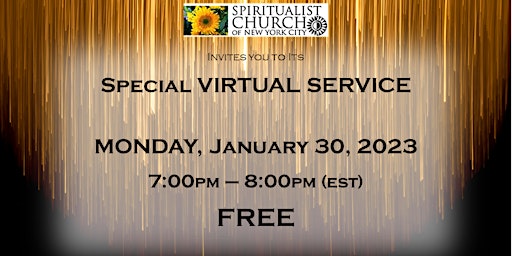 SCNYC January 30, 2023 Special Virtual Service