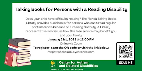 Talking Books for Persons with a Reading Disabilit