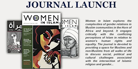 Launch of the Women of Islam Journal - Issue 3 (Organisers: SIHA Network, CIMEL & CHRL) primary image