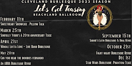 Cleveland Burlesque 2023 Season of Tease - Year Ticket