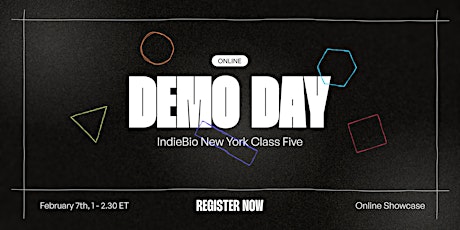IndieBio Class Five Online Demo Day