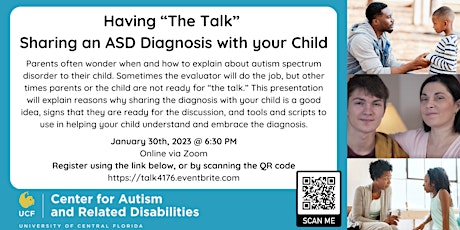 Having “the talk”  Sharing an ASD Diagnosis with your Child #4176