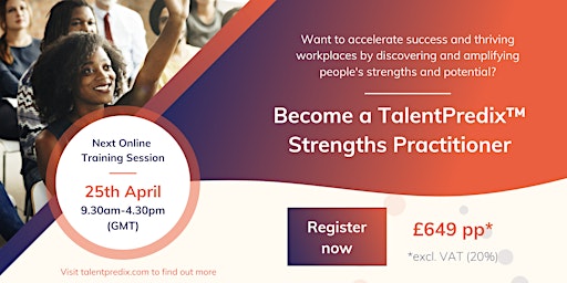 TalentPredix™ Strengths Practitioner Training (April)
