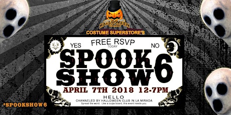 #SpookShow6 - 6th Annual Spook Show by Halloween Club primary image
