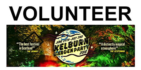 Kelburn Garden Party 2018 Volunteer Application primary image