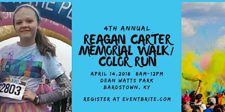 Reagan Carter Memorial 5k Color Walk/Run primary image