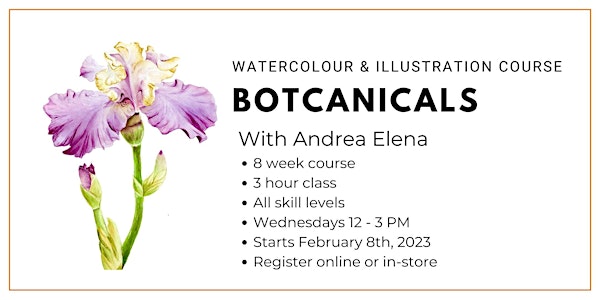 Watercolour & Botanicals Illustration Course - 8 Weeks