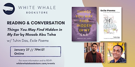 Poetry Reading & Conversation: Mosab Abu Toha w/ Tuhin Das