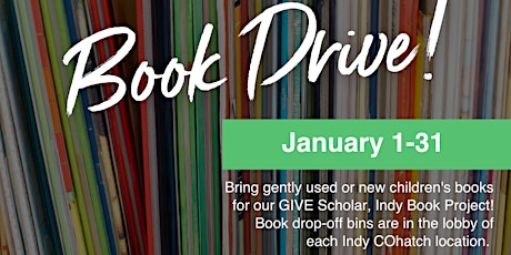 COhatch indy Book Drive at COhatch Zionsville