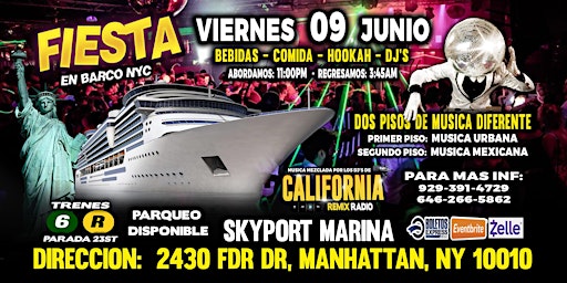 Fiesta En Barco +  Rumba Latina+ Radio Dj's + Manhattan Ny primary image