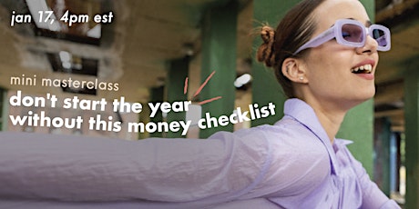 don't start the year without this money checklist