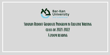 Shaindy Rudoff Graduate Program in Creative Writing 21-22| Zoom reading