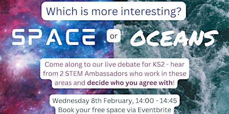 KS2 Debate:  Which is more interesting, space or oceans?