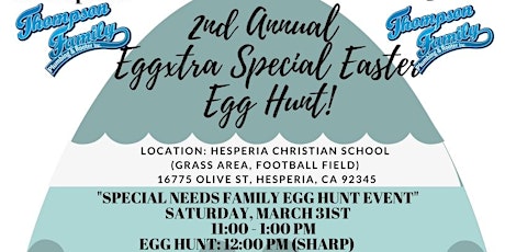 Eggxtra Special Easter Egg Hunt - (Special Needs Event) primary image