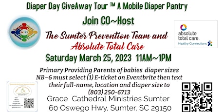 Diaper Day GiveAway Tour ™️~ Sumter County
