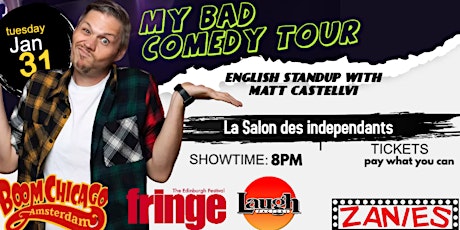 My Bad Comedy Tour with Matt Castellvi-English Standup night at le salon