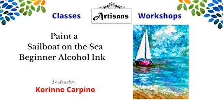 Learn to Paint a Sailboat at Sea with Alcohol Inks
