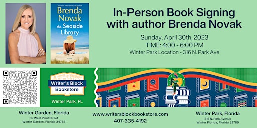 In-Person Book Signing with Brenda Novak