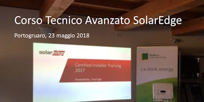 Corso Avanzato per diventare Installatori SolarEdge Certificati (Sesto al Reghena) Corso Avanzato per diventare Installatori SolarEdge Certificati (Sesto al Reghena)
