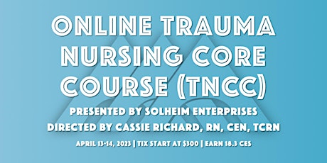 Virtual TNCC with Solheim Enterprises | April 2023