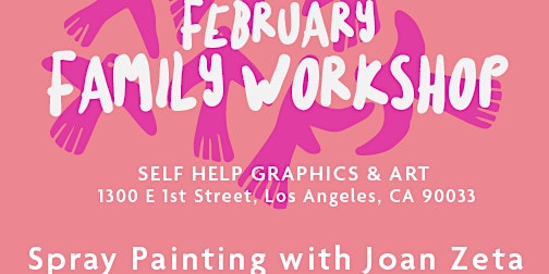 Family Workshop : Spray Painting with Joan Zeta