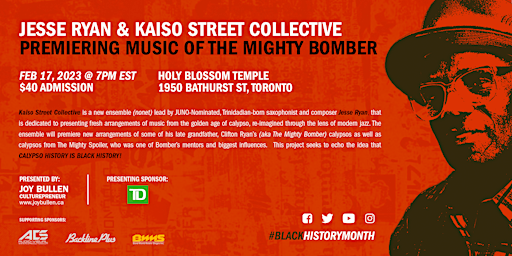 Jesse Ryan & The Kaiso Street Collective - Music of the Mighty Bomber