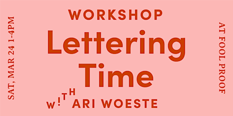 Lettering Time with Ari Woeste primary image