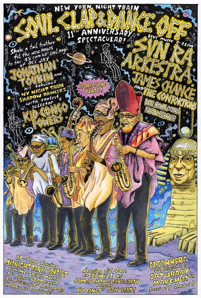 Soul Clap & Dance-Off w/ Sun Ra Arkestra, James Chance & The Contortions, Jonathan Toubin