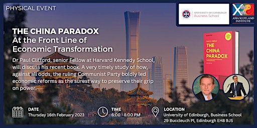 Talk on 'The China Paradox - At the Frontline of Economic Transformation'