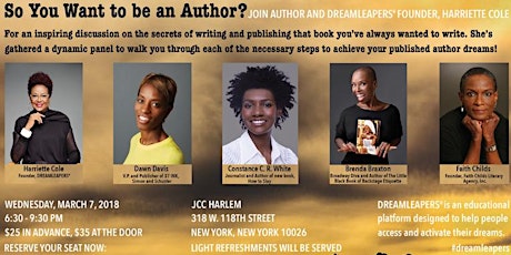 DREAMLEAPERS PANEL: SO, YOU WANT TO BE AN AUTHOR? primary image
