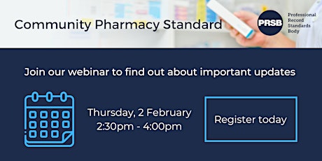 Community Pharmacy Standard: system suppliers webinar