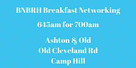 BNBRH Breakfast Networking  primary image