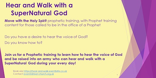 Balkan - Hear the voice of God, Prophetic Army Training - Thessaloniki primary image
