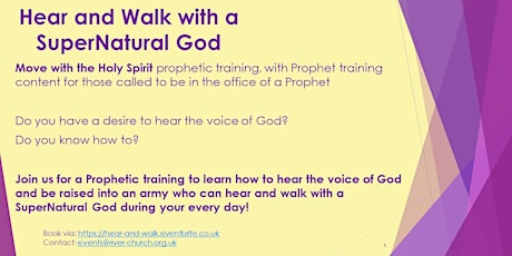 London, UK - Hear the voice of God, Prophetic Army training primary image