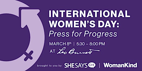 International Women's Day: Press for Progress primary image