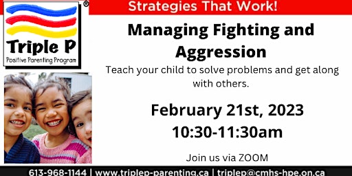 Triple P Parenting- Managing Fighting and Aggression