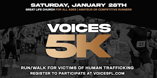Voices 5K 2023: Run For Victims Of Human Trafficking