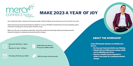 Make 2023 a year of joy