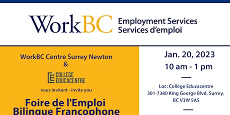 WorkBC Centre Surrey Newton Bilingual Job Fair  with Educacentre
