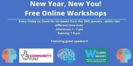 Free Online New Year, New You Webinars, 1-2pm!