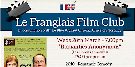 Le Club Franglais - Film Club - 'Romantics Anonymous' primary image
