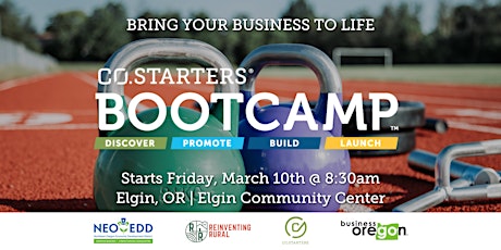 CO.STARTERS Bootcamp  -  Bring Your Business to Life -  Elgin