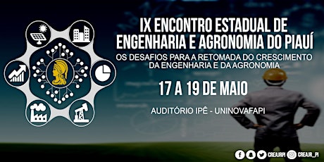 Imagem principal do evento IX Encontro Estadual de Engenharia e Agronomia do Piauí