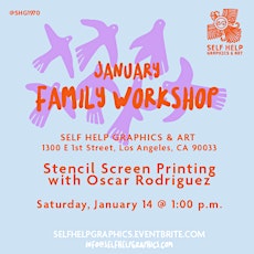 Family Workshop - Stencil Screen Printing