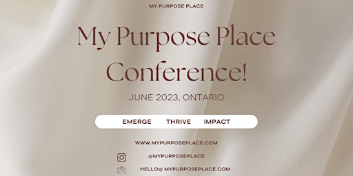 My Purpose Place Conference