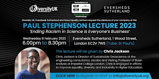 Paul Stephenson Lecture 2023 (in-person)