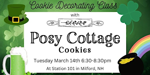 March Cookie Decorating Night with Posy Cottage Cookies