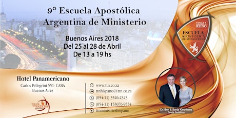 Imagen principal de Escuela Apostólica Argentina de Ministerio 25 al 28 de Abril Ingreso Gratuito