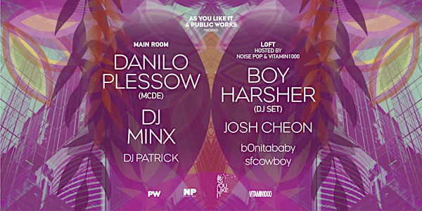 AYLI & PW present Danilo Plessow AKA MCDE, DJ Minx, & Boy Harsher (DJ Set)
